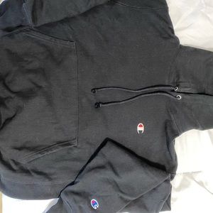 Black champion hoodie (unisex)